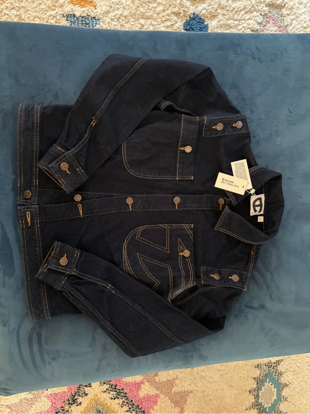 Telfar Dark Indigo Men’s Denim Jacket
